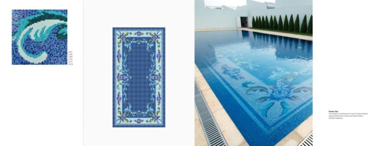 arvex mosaico linea piscine persian sea